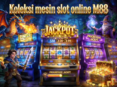 Koleksi mesin slot online M88 dengan tema fantasi, petualangan, dan jackpot progresif