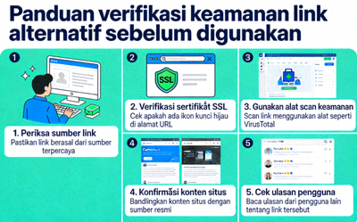 Panduan verifikasi keamanan link alternatif sebelum digunakan