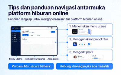 Tips dan panduan navigasi antarmuka platform hiburan online