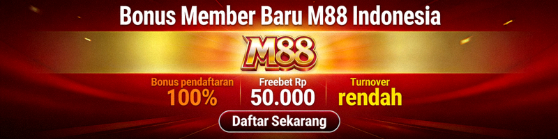 Banner promosi bonus member baru M88 Indonesia